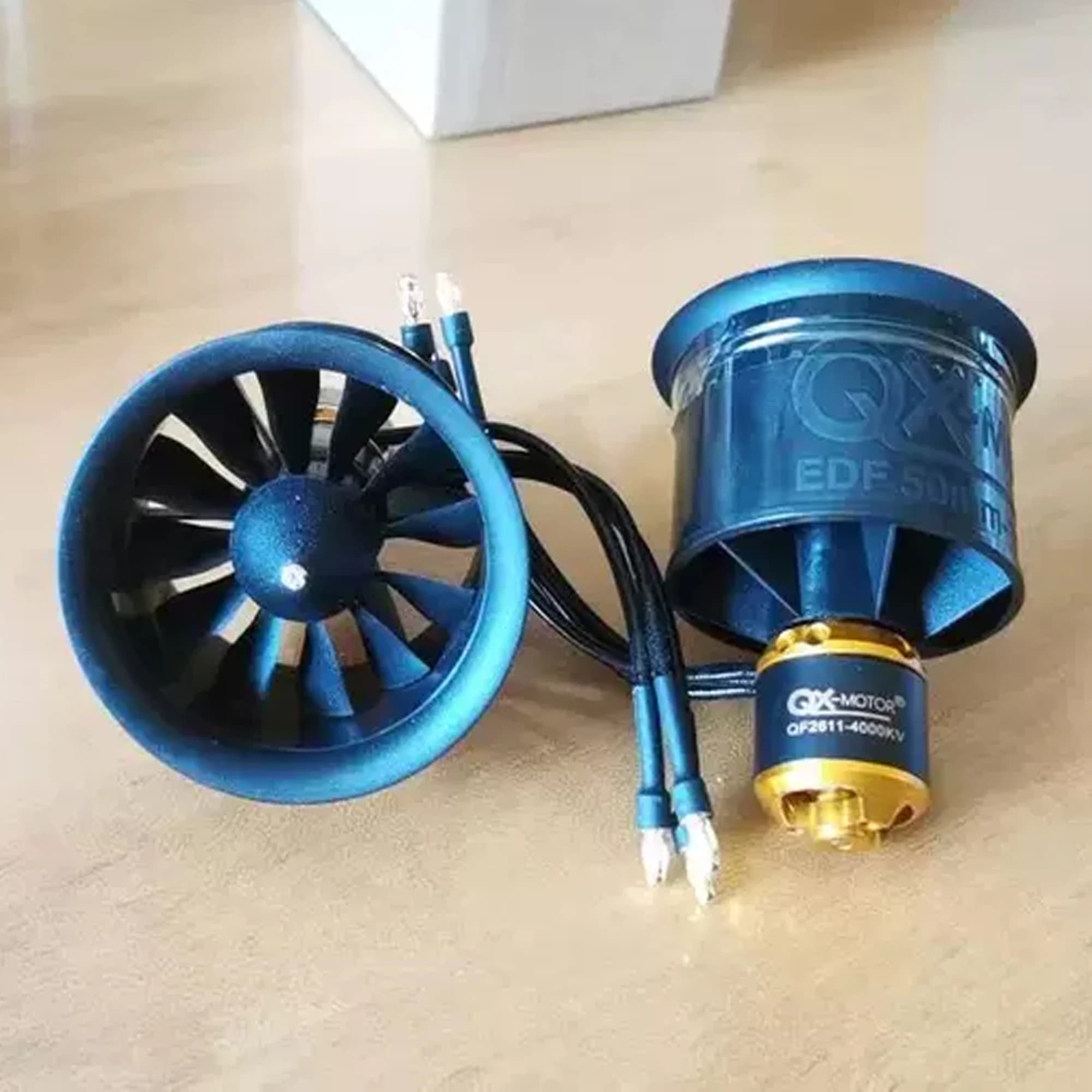 QX-MOTOR EDF 50mm QF2611 3S-4S lipo ventola a 12 pale CW/CCW per uso con ESC 40A / 50A per parti di droni RC, multirotori, elicotteri e aerei ad ala fissa