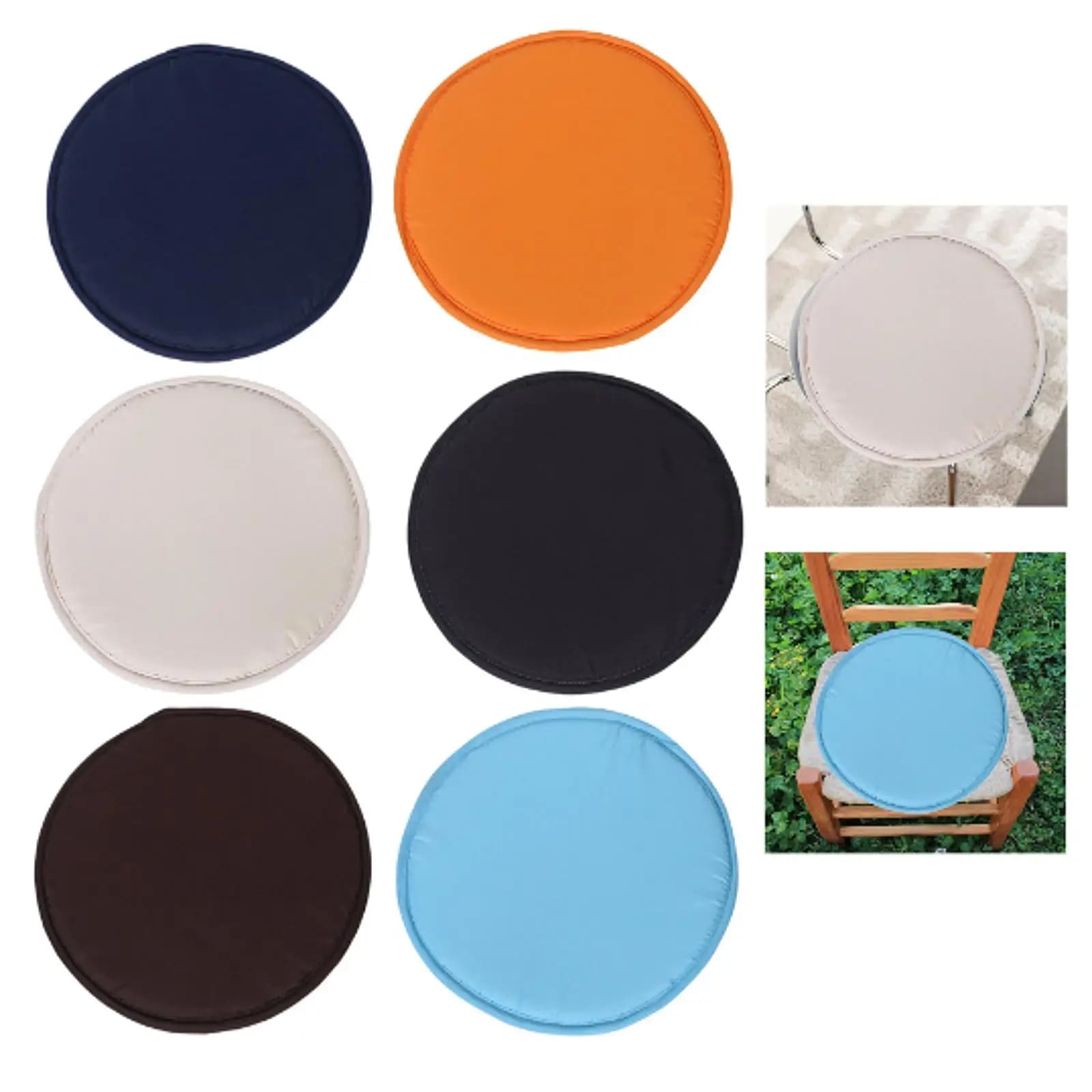 Round Chair Seat Cushion,Non Slip Yoga Meditation Soft Chair Pad Stool Cushion for Tea Ceremony,Kitchen,Indoor Outdoor,Office
