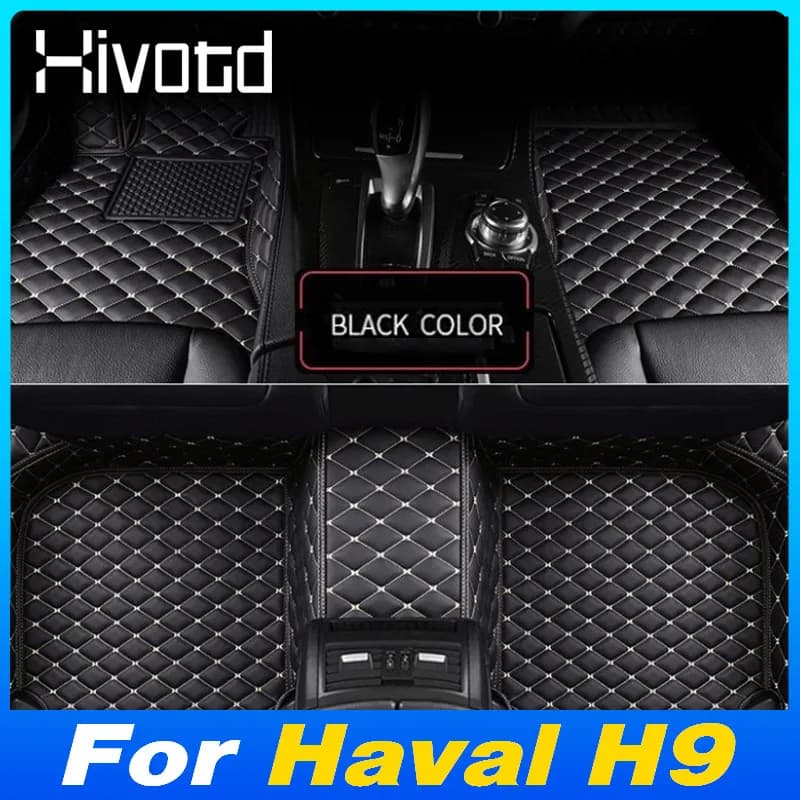 Auto in pelle PU impermeabile a prova di polvere protezione tappeti tappetino pad interni prodotti stili accessori per Haval H9 MK2 2025