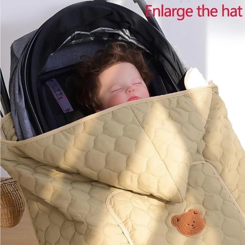 J15U Coperta antivento per bambini calda e protettiva Coperta in cotone elegante e pratica Coperta trendy e funzionale per
