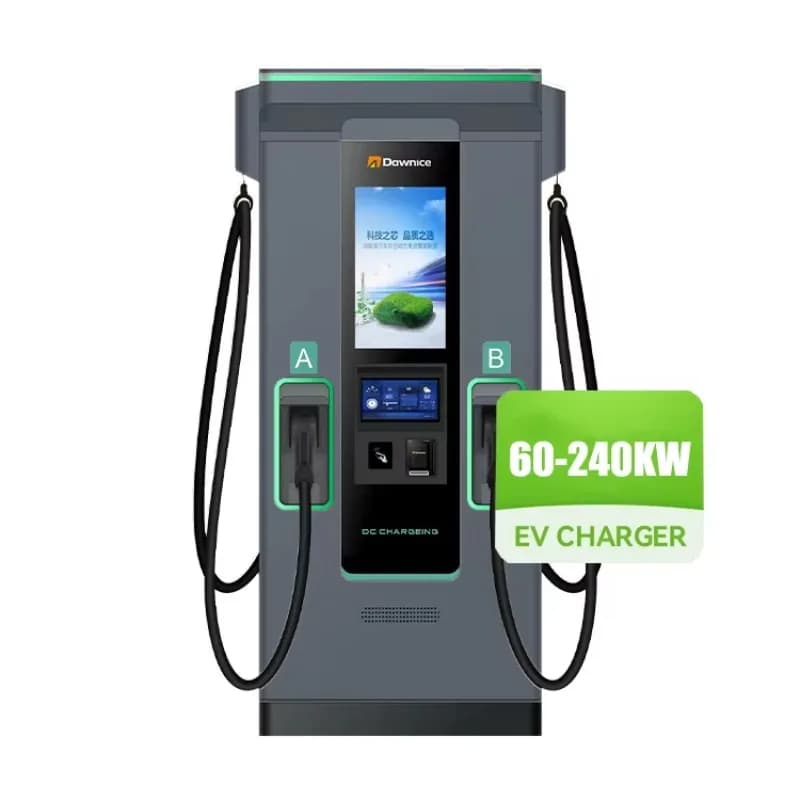 Stazione di ricarica per caricabatterie rapido Ev CC commerciale 120-240kw 200 kw 180kw 120kw 150kw 100kw con display pubblicitario