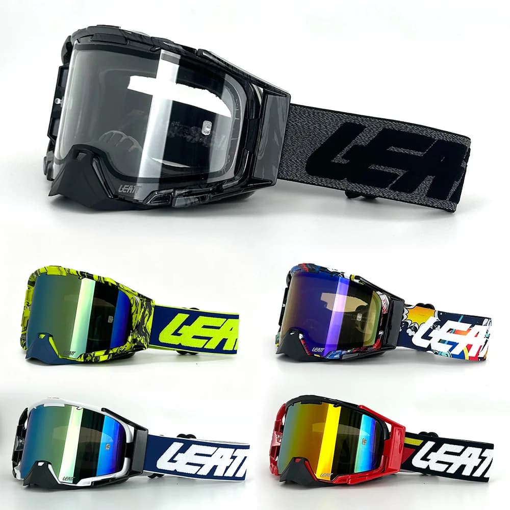 Ski Goggles Anti‑Fog Lens Off‑Road Motorcycle Goggles Dust‑proof MTB Dirt Bike Racing Protective Glasses for Helmet