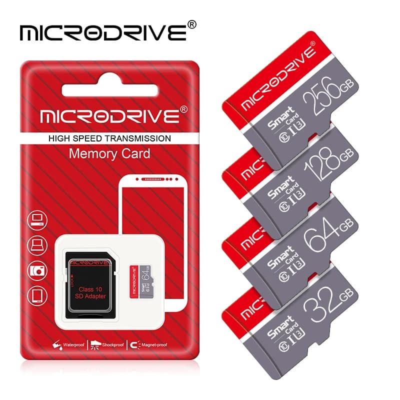 Schede di memoria Scheda SD Micro TF ad alta velocità da 8 GB 16 GB 32 GB 64 GB Classe 10 cartao de memoria 128 GB 256 GB Mini TF Card per smartphone