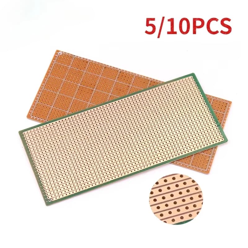 5/10PCS Singolo Lato PCB Prototipo Bordo PCB Protoboard 6.5x14.5cm Universale FAI DA TE Esperimento Matrix Schede di Circuito per Arduino