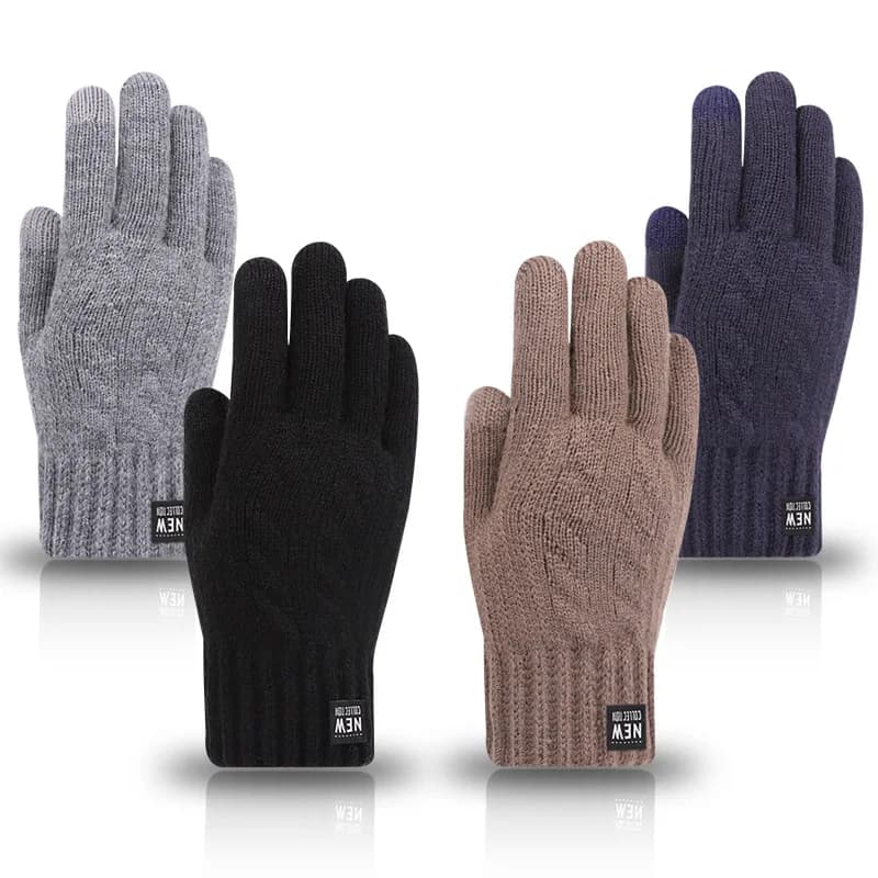Guanti invernali caldi touchscreen termici ispessiti antivento resistenti al freddo per gli sport all'aria aperta guanti unisex giornalieri da uomo e da donna