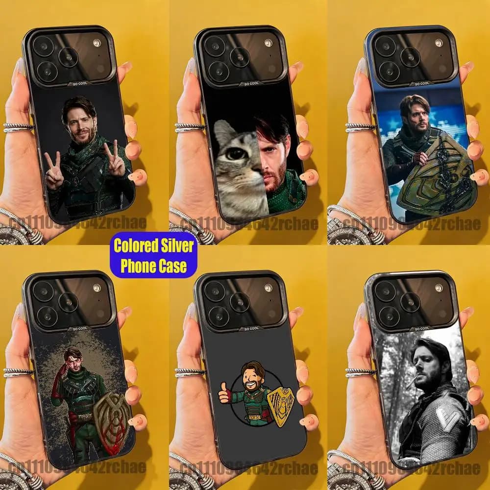 Silver Color Custom iPhone Cover for Soldier Boy - Compatible with iPhone 15, 12, 11, 14, 13, 16, 17, E, Max, Plus, Air, Pro, Mini