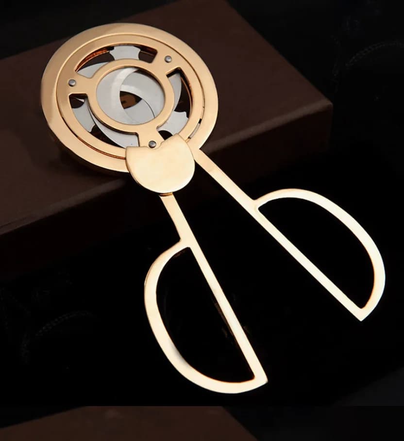 Cuba Cigar Cutter Guillotine Puncher Scissors Knife Stainless Steel 3 Sharp Blades Cutting Accessories Gold Plated