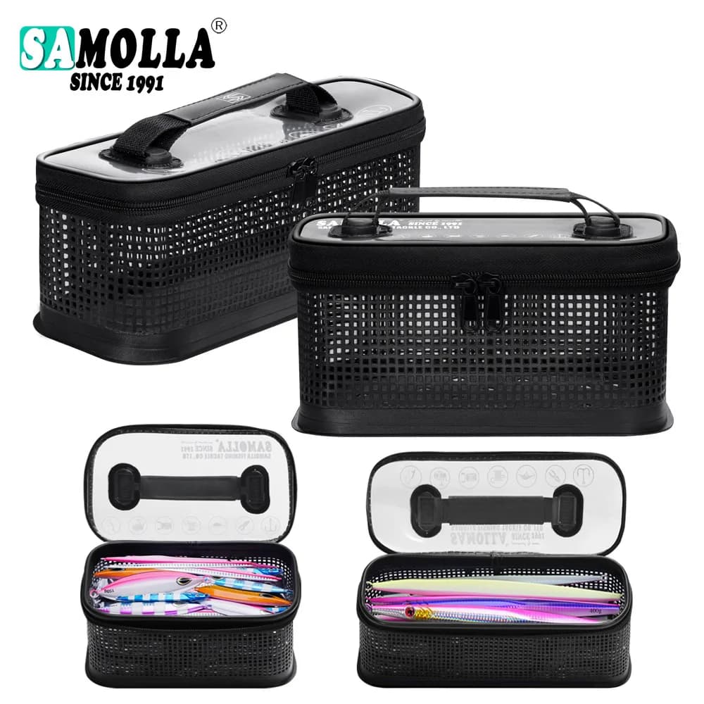 Portable fishing box with thick mask, jigging bait bag, dug net bag, waterproof float bag, fishing gear bag