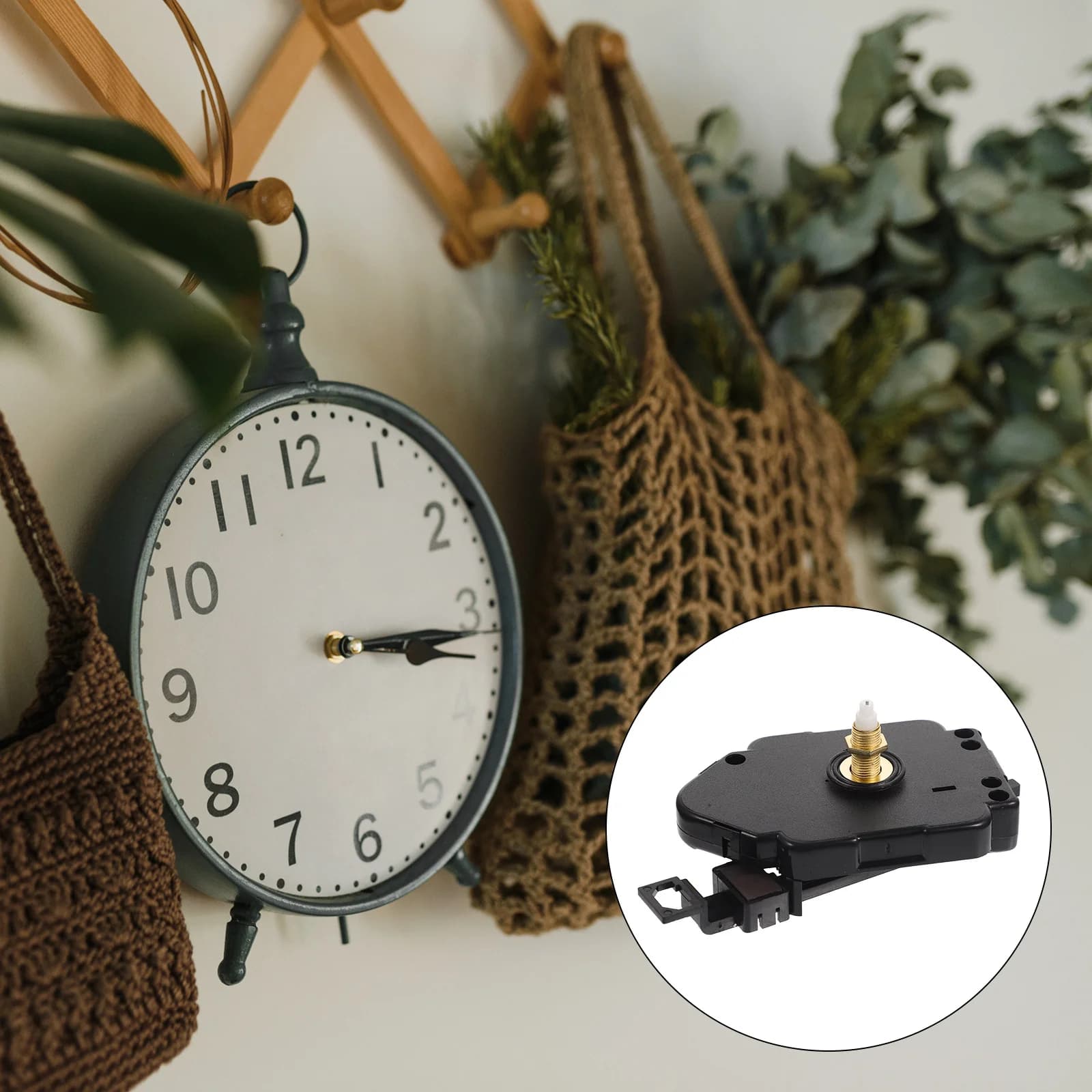 Silent Mechanism Kit for Fai-da-Te Wall Clock, High Pair Plastic Spare Parts for Home Decoration