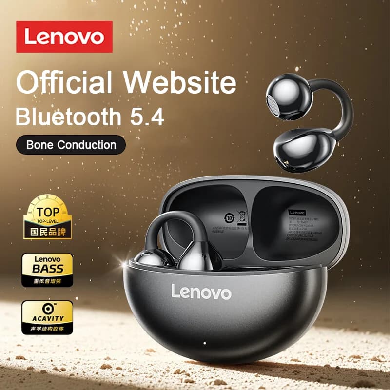 Original Lenovo TA410 TWS Panoramic Sound Effects Wireless earplugs for ear bone conduction with microphone Bluetooth Headphones 5.4