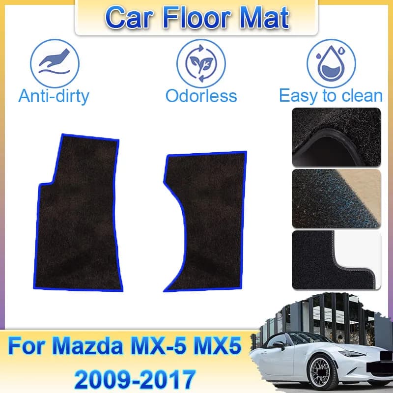 Per Mazda MX-5 MX5 Roadster Miata NC ND 2006 ~ 2022 Tappetini per auto Pedane Tappeti Copertura Tappeti Pannello Rilievi del piede Accessori auto