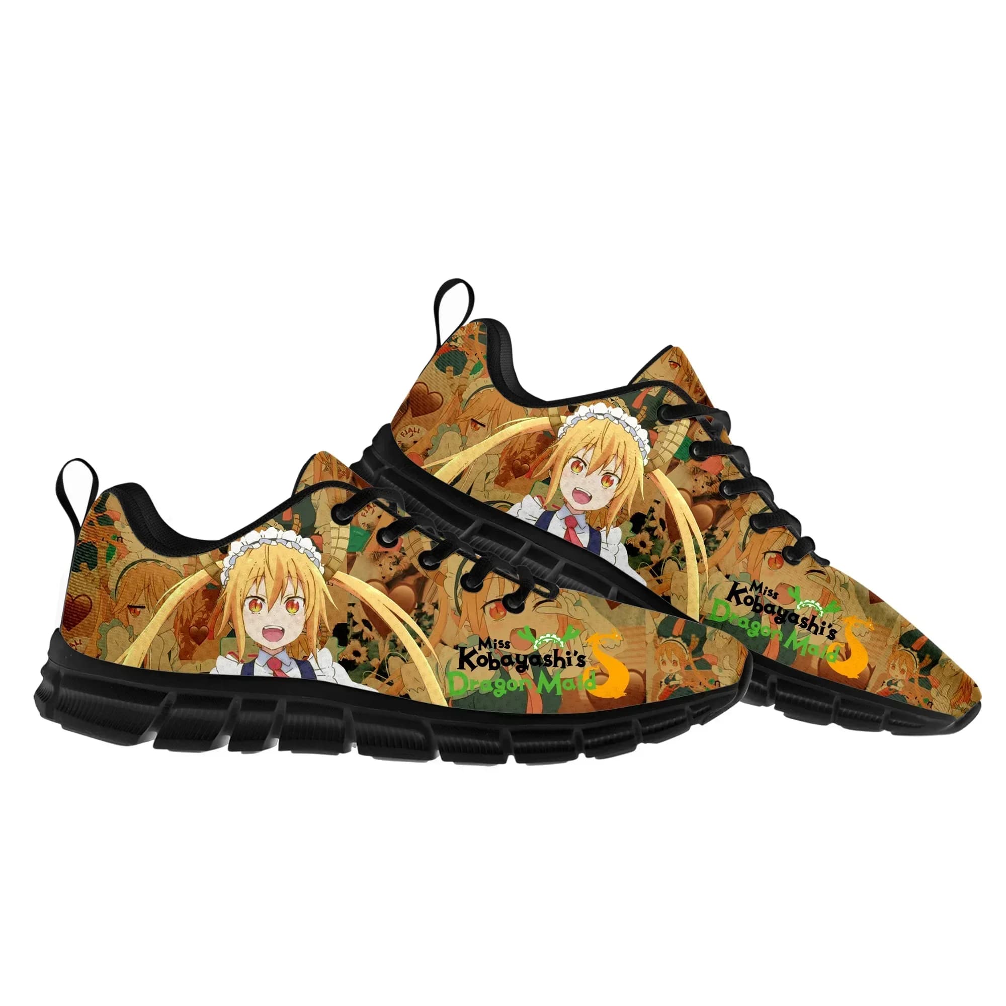 Scarpe sportive Miss Kobayashi Dragon Maid da uomo e da donna, comode e traspiranti, Tohru Kanna Kamui Manga Sneaker, scarpe personalizzate