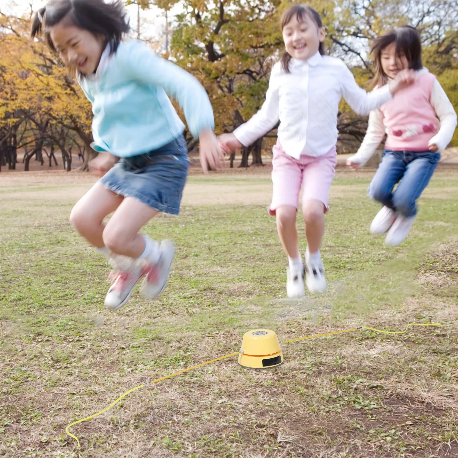 1Set Automatic Rope Jumping Machine Remote Control Speed Adjustable Portable Plastic Skipping Rope for Children Exercise