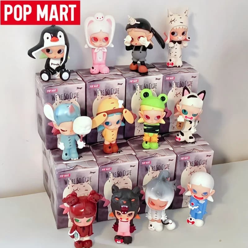 POP MART Serie Zsiga We're So Cute, Blind Box, Mystery Box, Statuette Anime Carine, Modellini da Collezione, Regalo di Compleanno per Ragazze