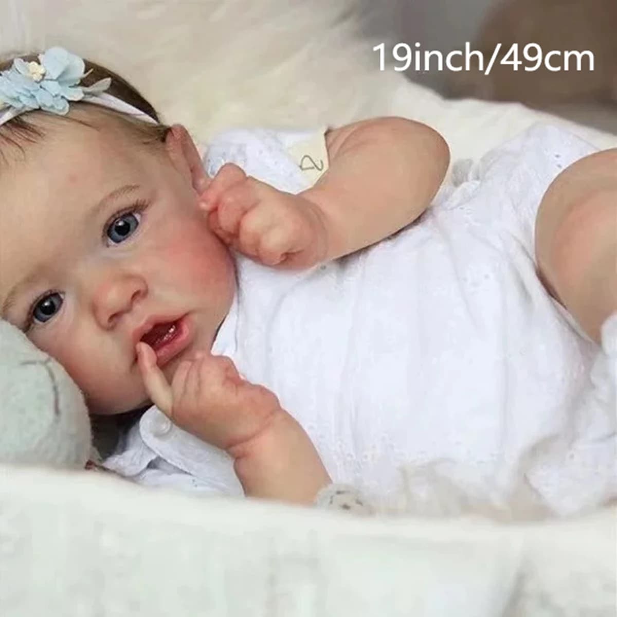Realistic Reborn Baby Dolls Black Boy, 22 Inch Newborn Boy Doll, Lifelike Weighted Soft Body, Christmas Birthday Gift for Kids Age 3 +