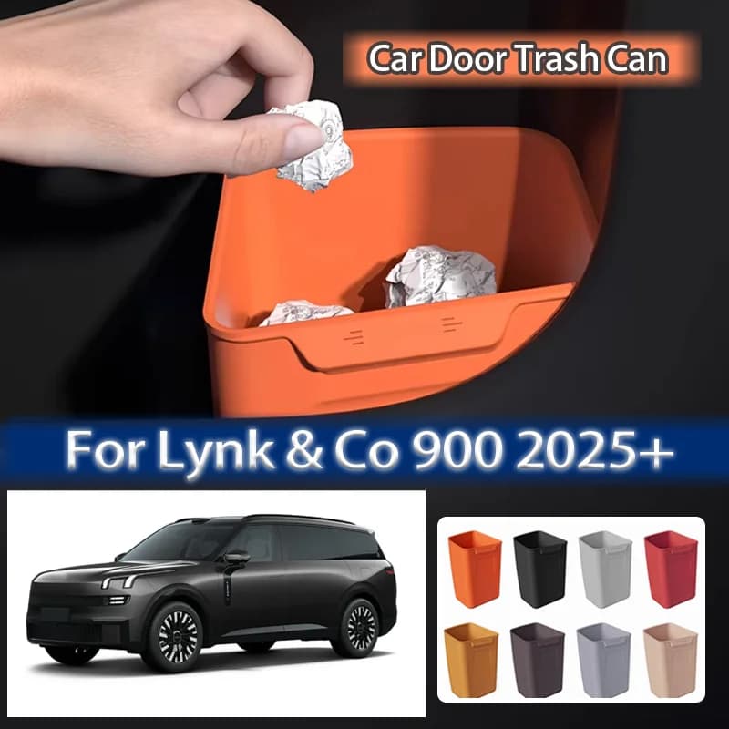 Contenitore portaoggetti per portiera auto Lynk Co 900 L946 2025+, cestino, portaombrelli, organizer in silicone impermeabile, accessori interni
