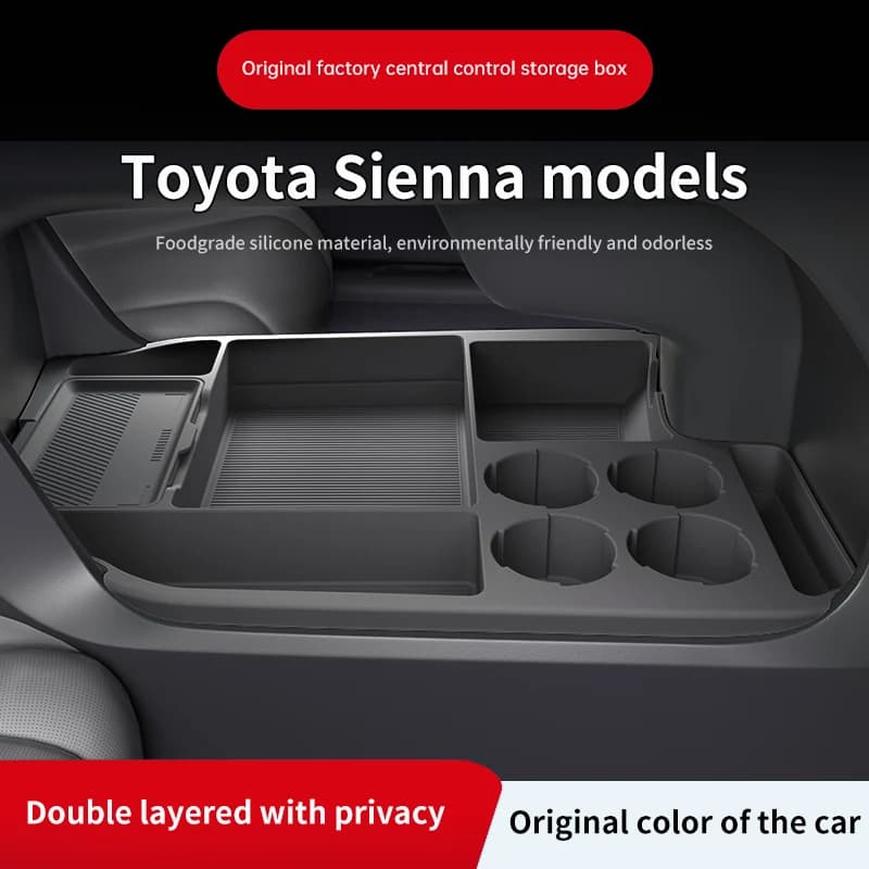 Offerta Speciale per Toyota Granvia e Sienna 2024: Organizzatore per Vano Portaoggetti Inferiore della Console Centrale, Accessori per Modifica Interni Auto