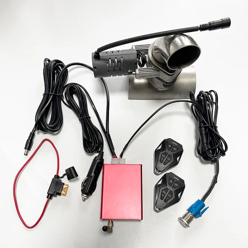 Kit di modifica regolabile del pulsante dell'interruttore del telecomando con morsetto del sistema della valvola audio di scarico dell'auto
