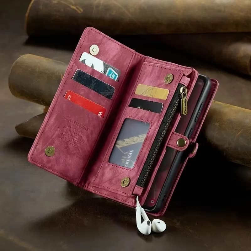 Custodia per telefono con cordino in pelle con portafoglio staccabile per Samsung Galaxy A15 A25 A05S A35 A55 4G 5G Cover Slot per schede Coque Etui Hoesje