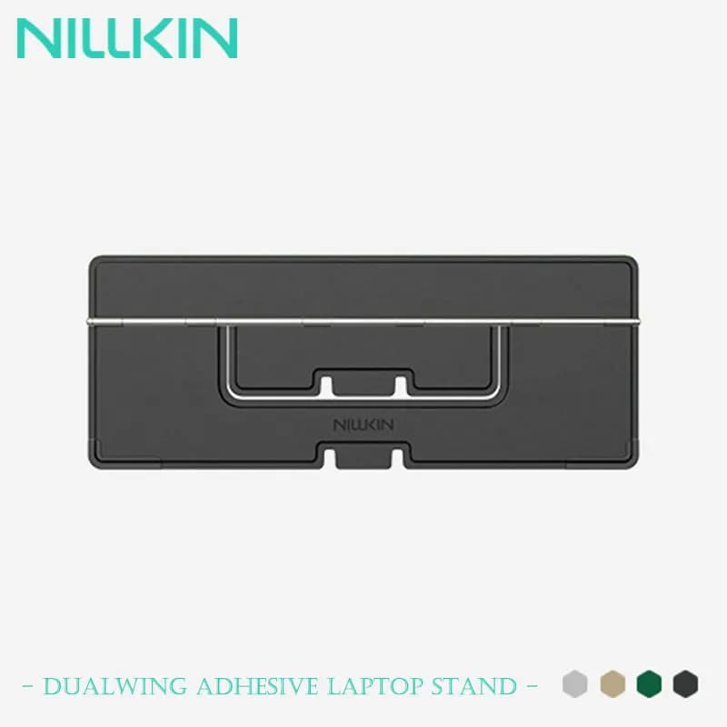 Supporto per laptop pieghevole multi-angolo NILLKIN, supporto adesivo con cerniera aerospaziale, supporto ergonomico portatile per postura e ventilazione