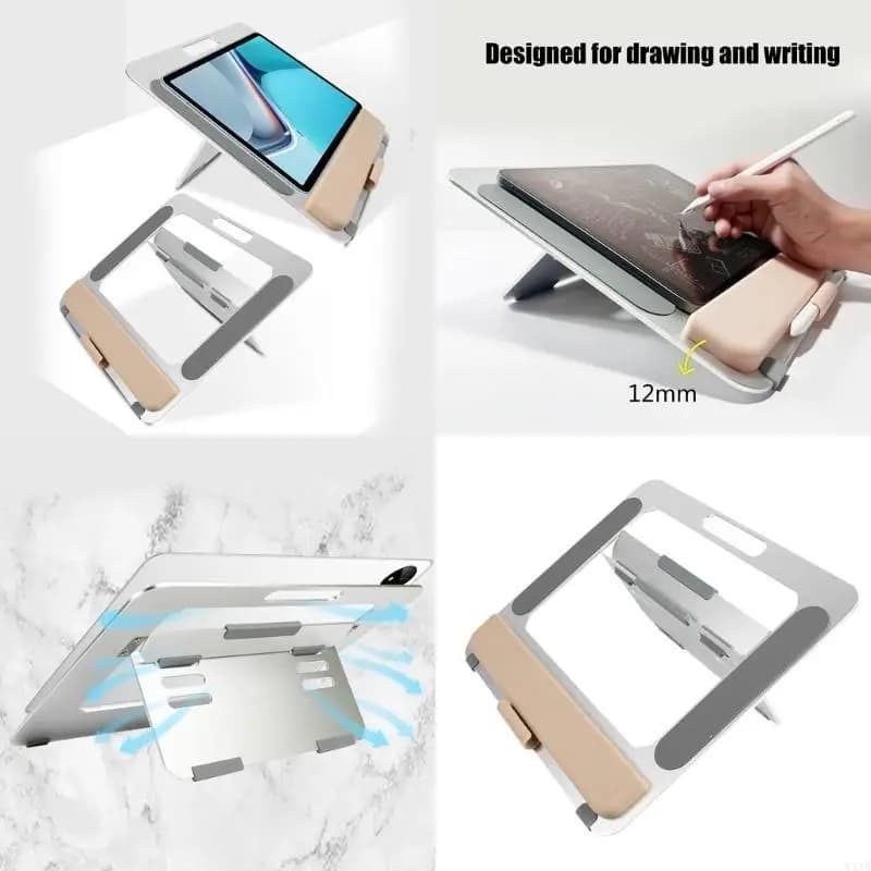 Supporto per laptop regolabile e supporto per tablet visualizzazione e bracciolo ottimizzati