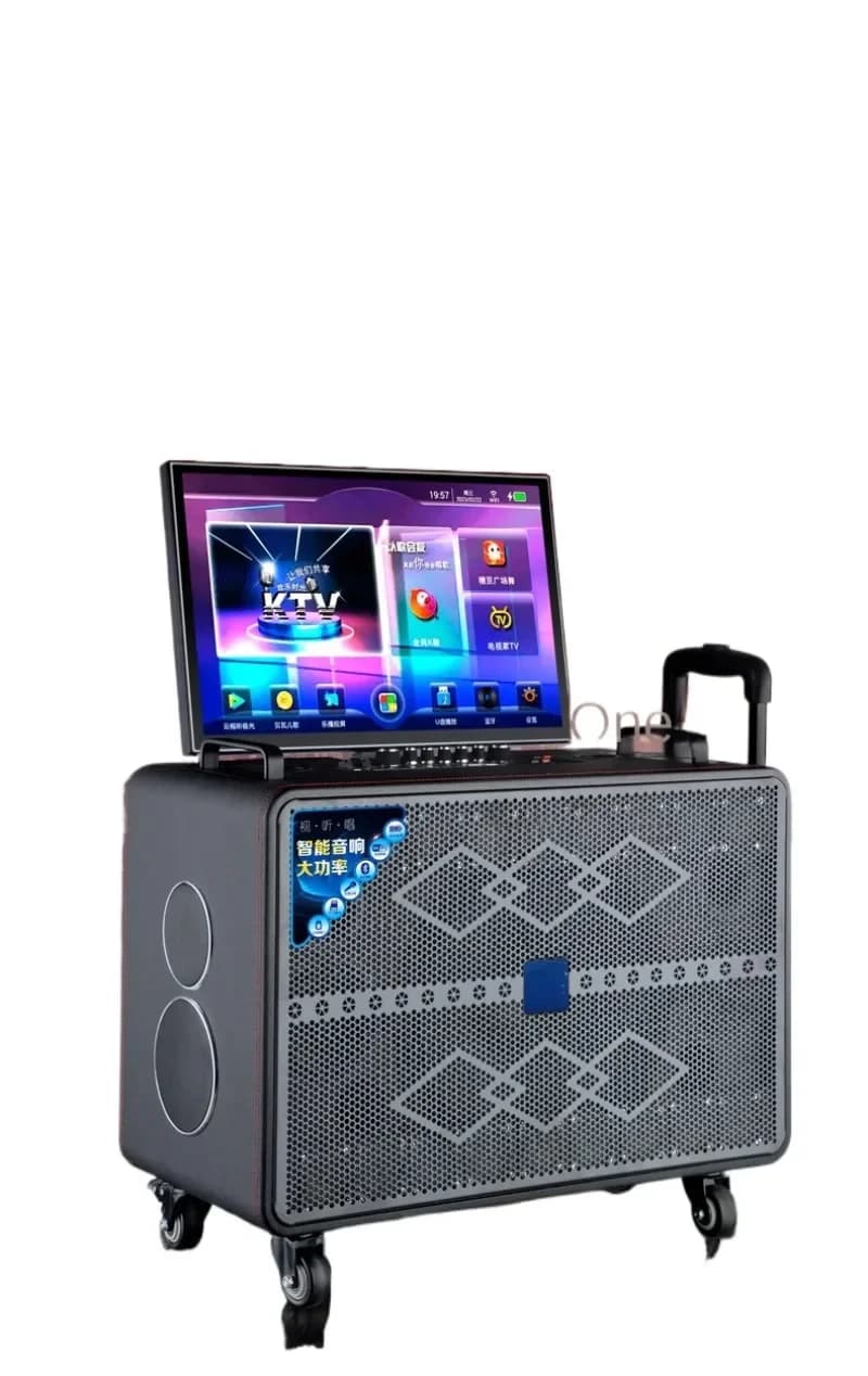 Portable Outdoor Karaoke, High-power Song and Sound System, Flip Display Screen, Square Dance All-in-one Machine