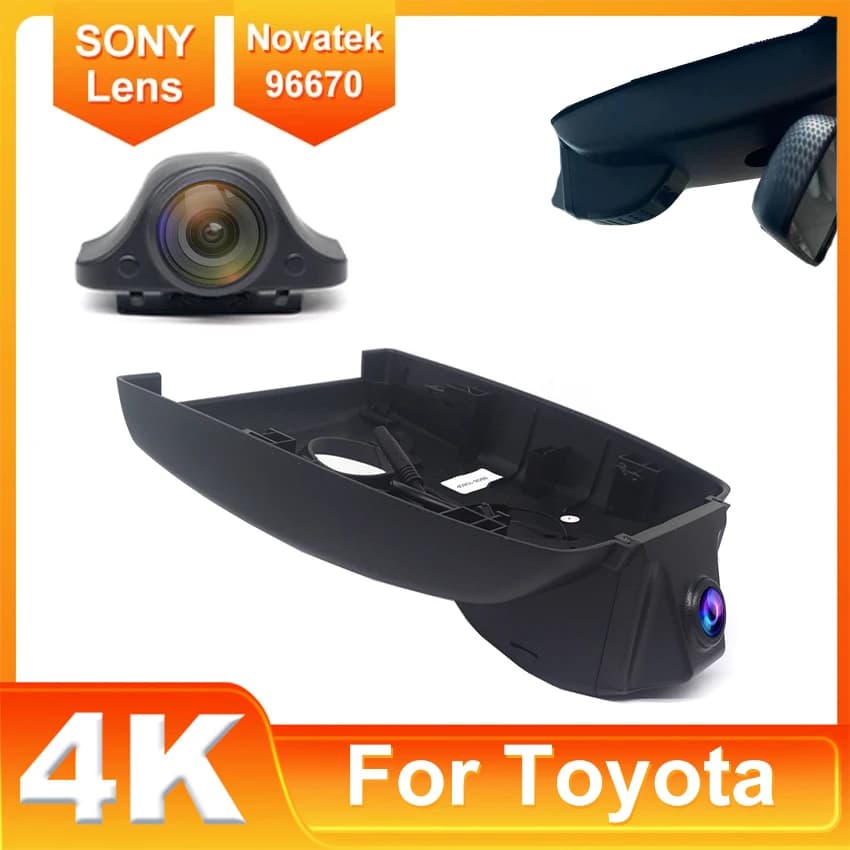For Toyota Corolla 2019 ~ 2022 UHD 4K Dash Cam for Auto Camera Recorder Dashcam WIFI Auto Dvr Recording Devices Accessories