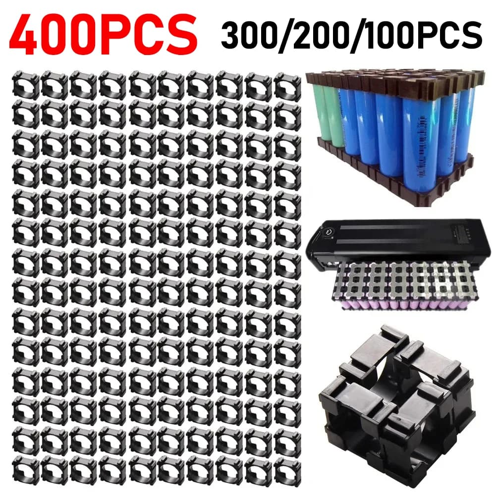 100-400PCS 18650 Supporto per batteria al litio Cilindrico Anti Vibrazione Staffa per batteria in plastica Batteria agli ioni di litio Spacer Cell Holde