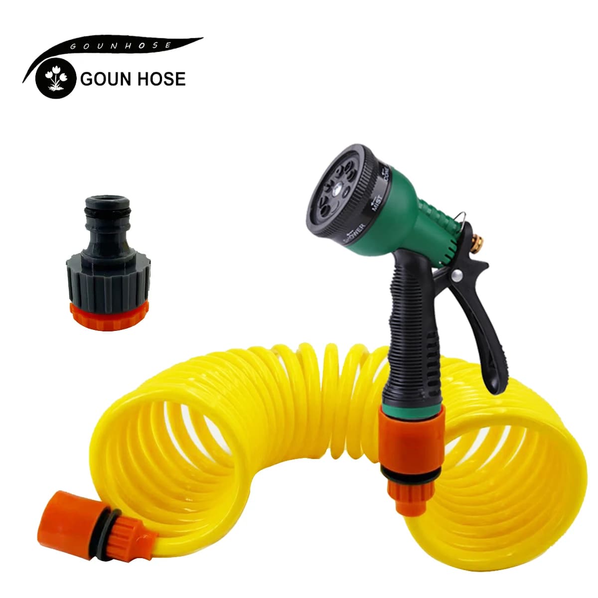 TUBO GOUN EVA Retractable Expandable Garden Pipe Water Gun Portable Spring Water Pipe for Car Wash and Garden Irrigation Pipe