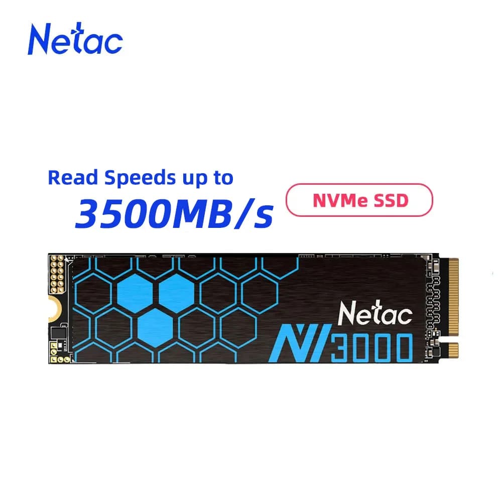 Netac SSD NVME M2 250GB 500GB SSD 1TB 2TB PCIe3.0 NVME M.2 2280 Disco rigido Disco a stato solido interno per laptop desktop