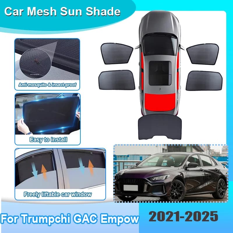 Parasole per Auto per Trumpchi GAC Empow Dodge Attitude MK4 2021-2025, Tenda Parasole a Rete Isolante Termico per Parabrezza, Accessori Auto