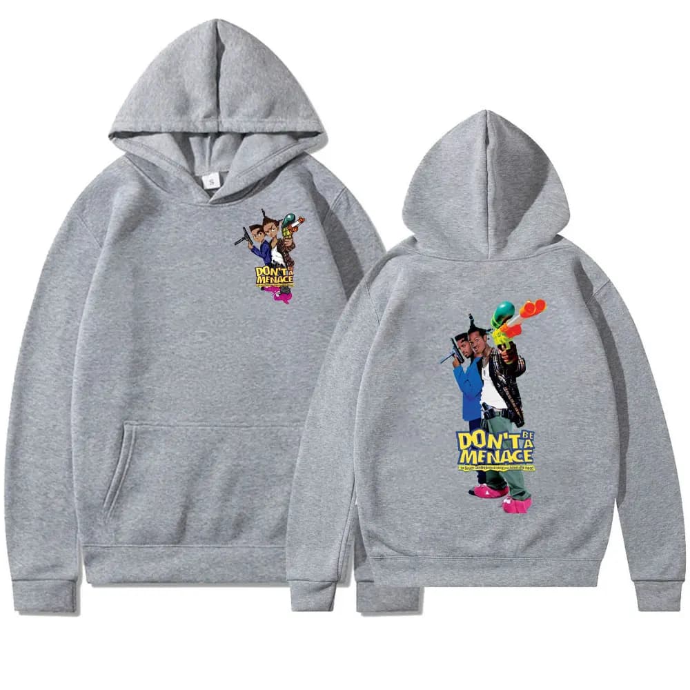 Unisex Menace To Society Funny O Dog & Caine New in Hoodies & Sweatshirts Pullover Y2k Clothes 90s Movie Shirt Long Sleeve Tops