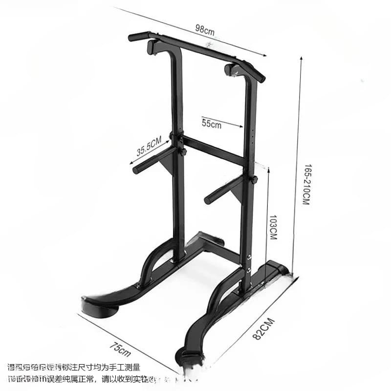 Adjustable Power Tower Dip Station & Pull Up Bar for home Gym Fitness Equipment for Strength Training