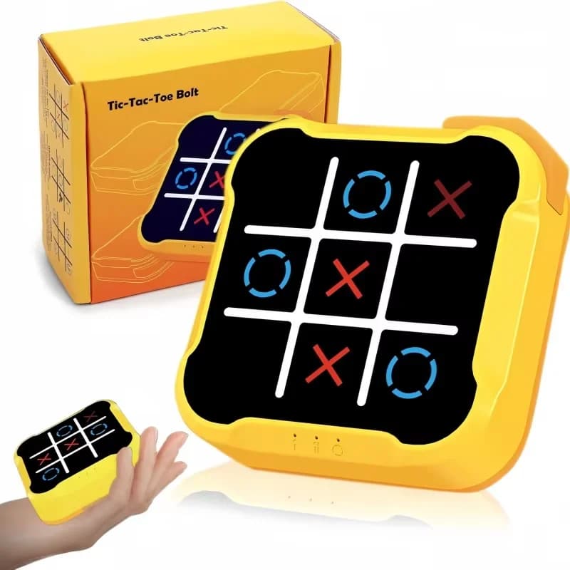 Gioco elettronico Tic-Tac-Toe Gioco da tavolo multifunzionale Set di scacchi elettronici interattivi per l'addestramento cerebrale della strategia degli adulti