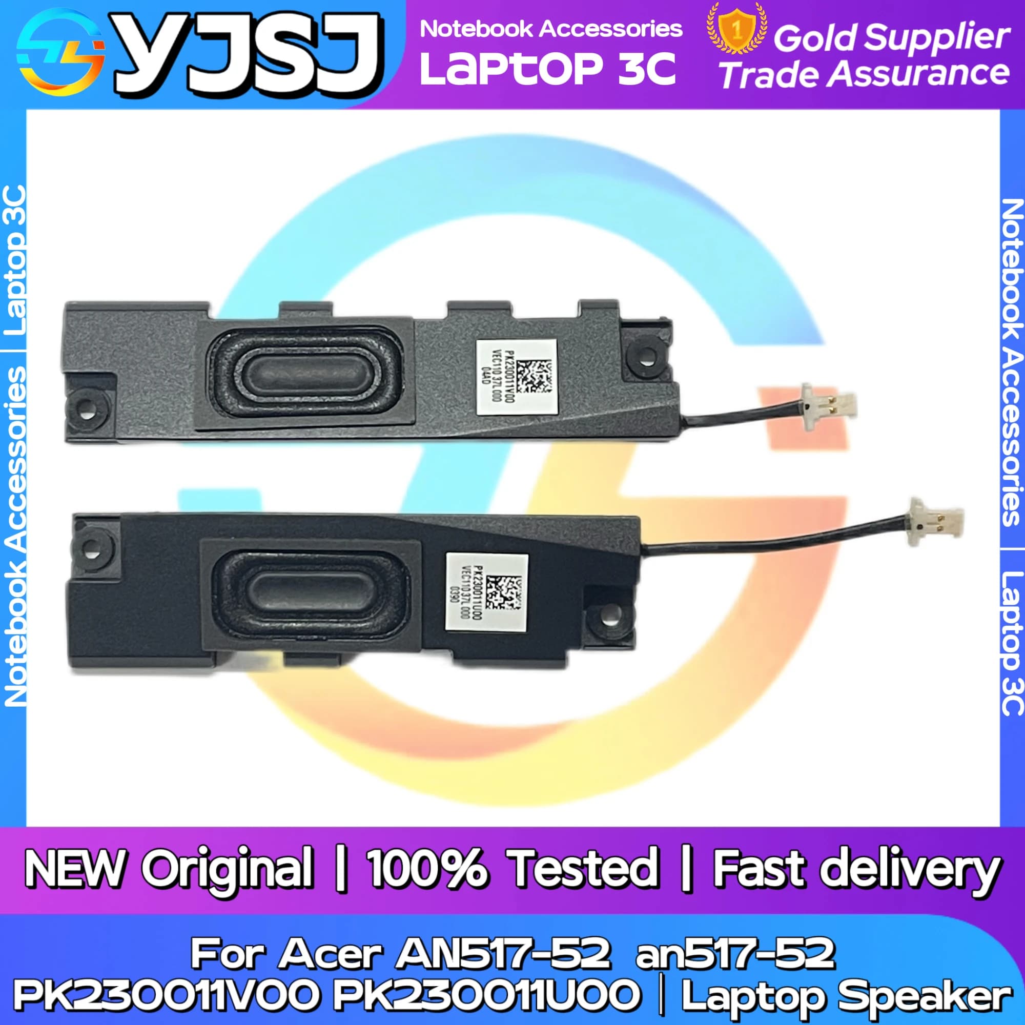 Nuovo altoparlante audio originale per notebook portatile per Acer AN517-52 an517-52 altoparlante sinistro e destro incorporato PK230011V00 PK230011U00