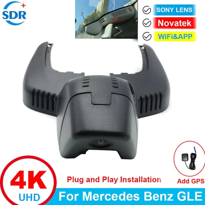 OEM Adatto 2160P Wifi DVR Per Auto Per Mercedes Benz GLE W167 C292 GLE350/GLS450 Generale 2019 2020 2021 Videoregistratore Auto Senza Fili