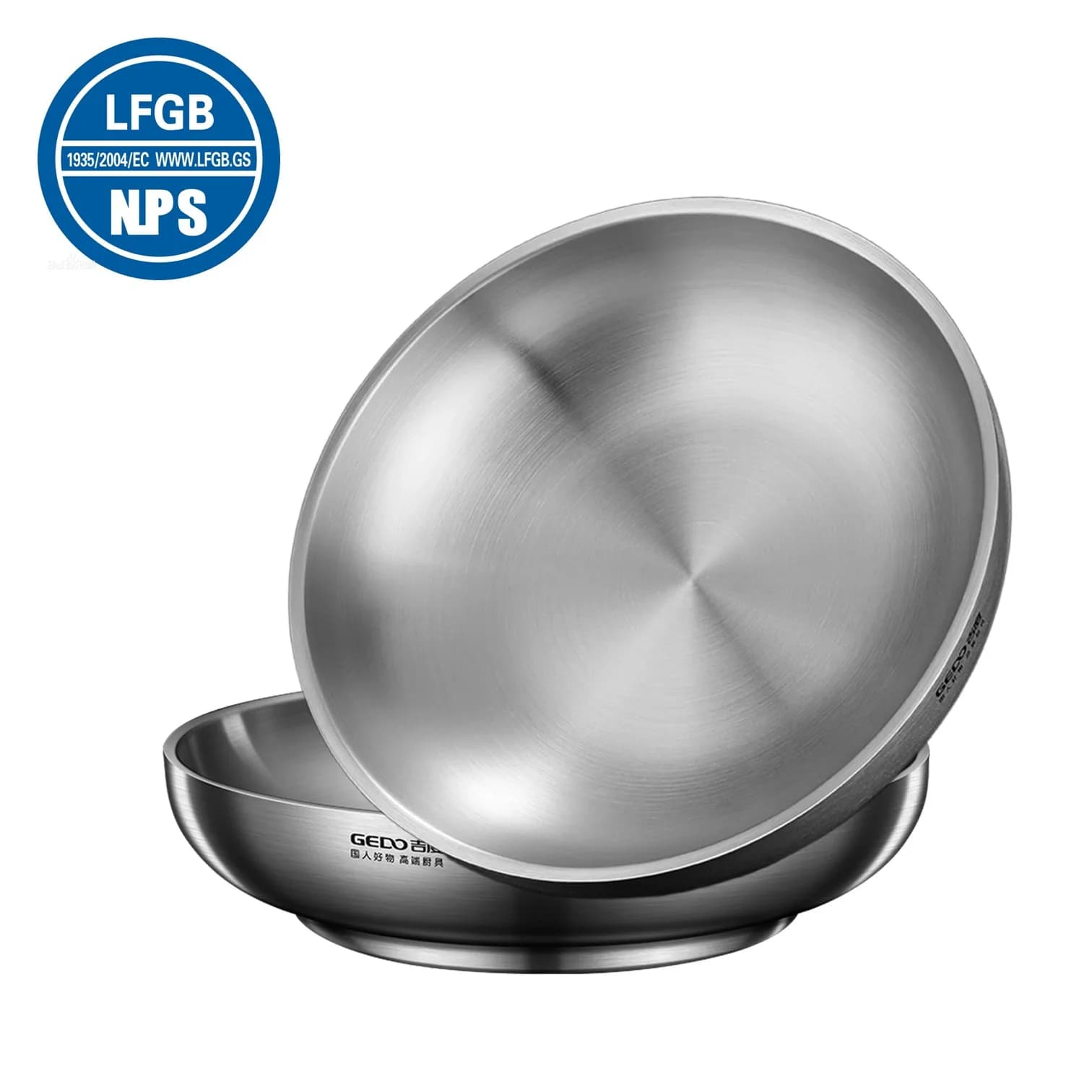 Contenitore per Alimenti in Acciaio Inox 304 Certificato LFGB, Diametro 20cm~26cm, Design a 2 Strati con Isolamento Termico
