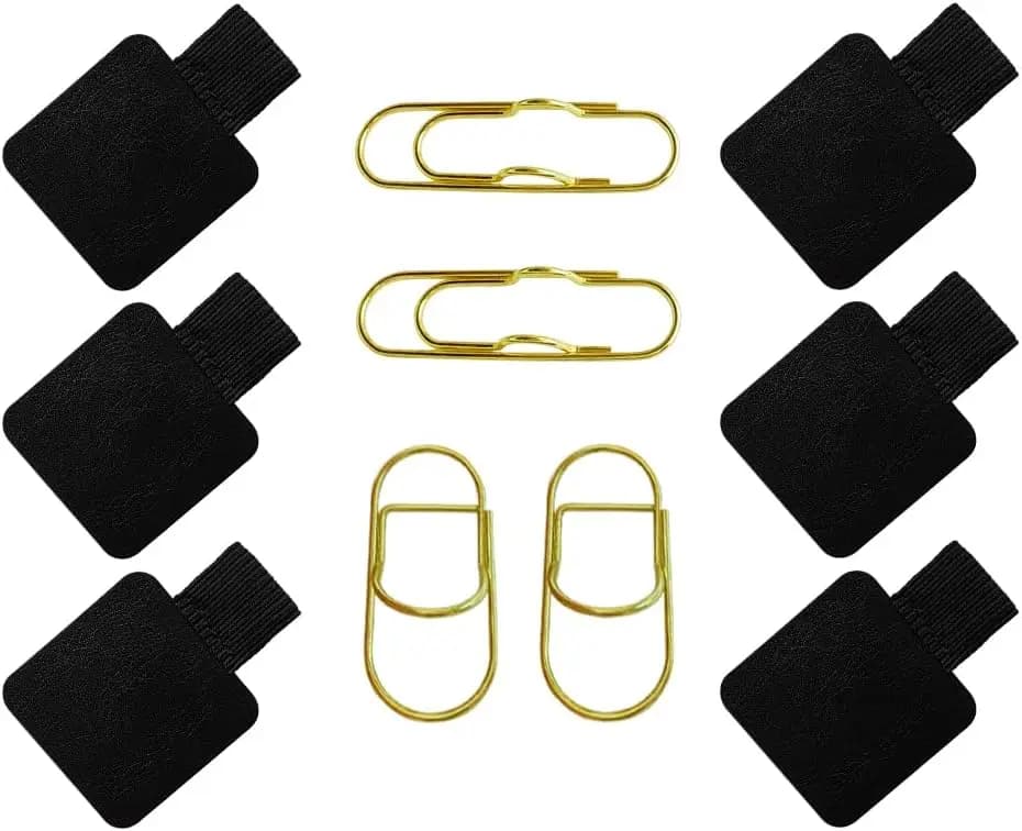 10 pezzi di supporti autoadesivi per penne, clip per penne in acciaio inossidabile, fascia elastica per matite per quaderni, diari, calendari, agende, tablet