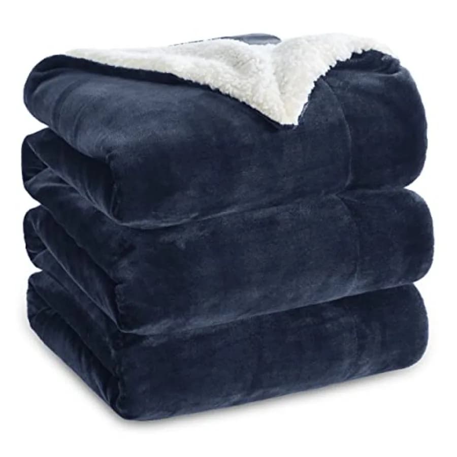 Coperta in pile Sherpa GentleSoft, dimensioni per letto, non riscaldata, per donna e uomo, morbida e soffice, leggera, per l'inverno.