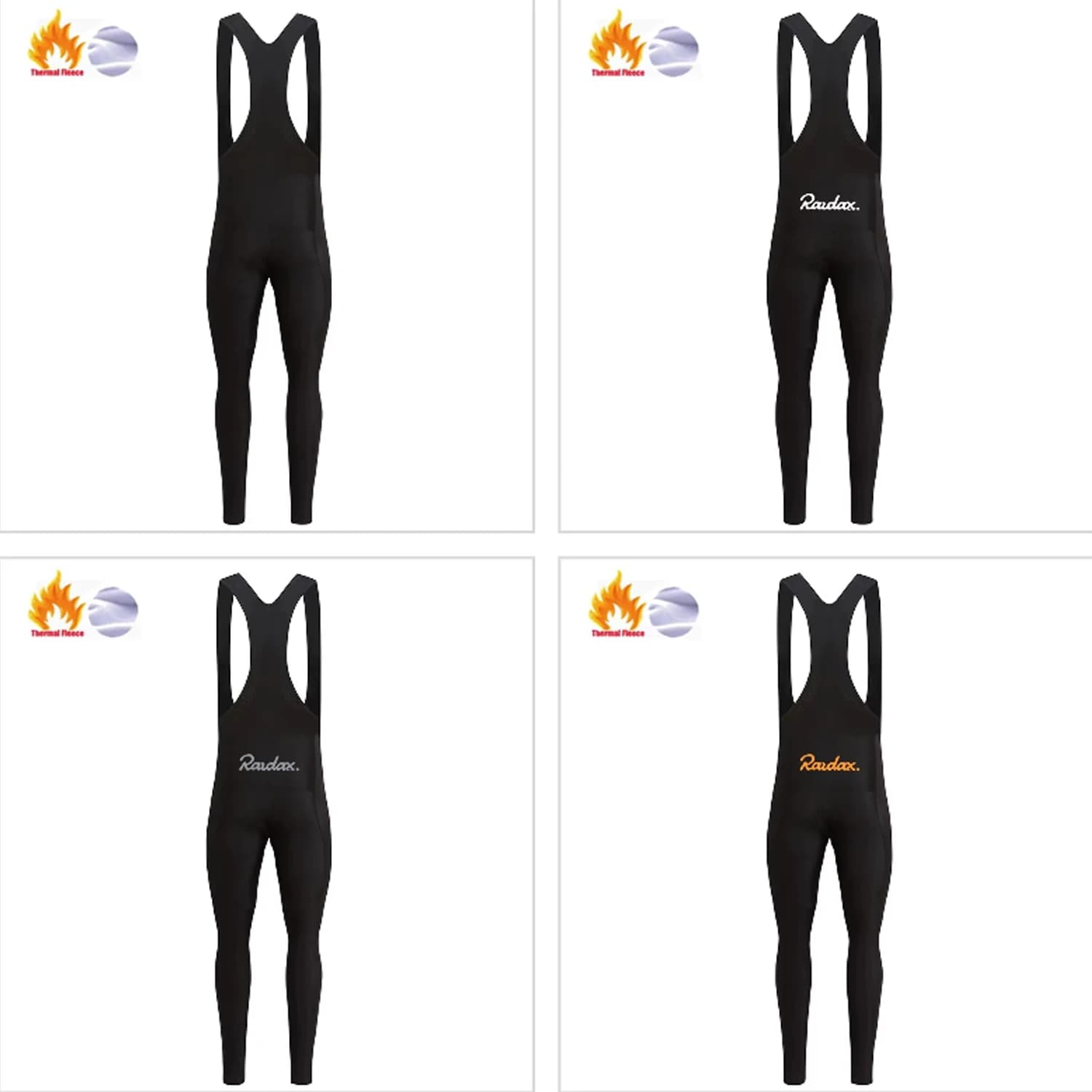 Winter Cycling Pants 2026 NEW Thermal Black Pile Pants with Bretelle Lunghe Bicycle Shorts Men's Winter Sports Pants
