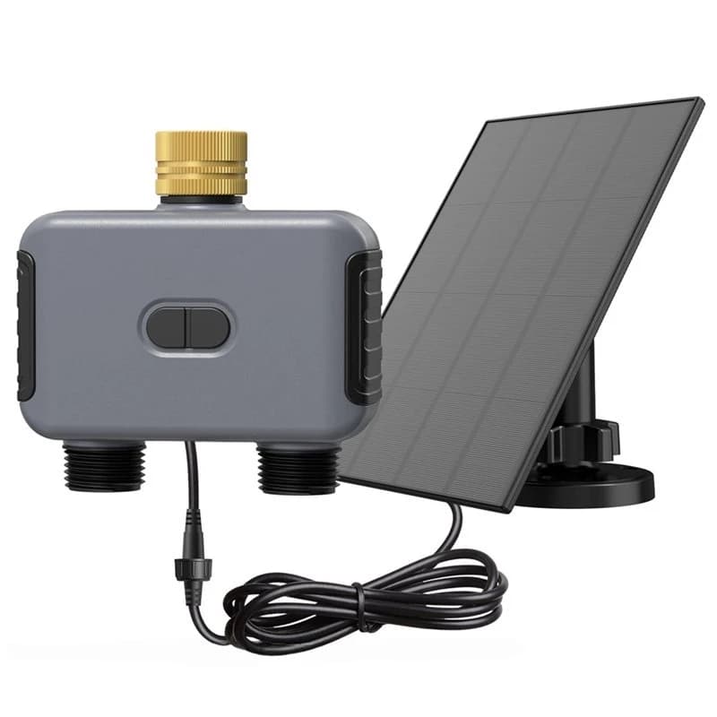 ABNL For Garden Hose Automatic Drip Irrigation Function System Dual-Channel Wifi Water Valve Controller 3/4" Thread(Imperial)