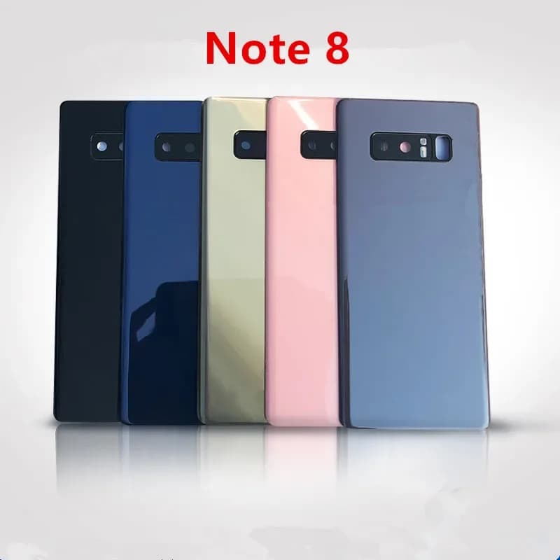Note8 Housing For Samsung Galaxy Note 8 N950 6.3" Glass Battery Back Cover Repair Replace Door Rear Case + Camera Lens