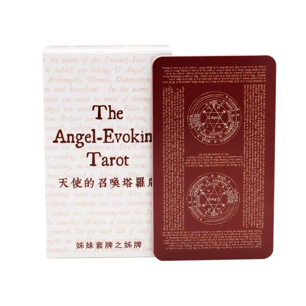 Mazzo di Tarocchi Ispirato agli Angeli 10,3*6cm - 78 Carte di Guida Divina con Sigilli e Nomi Angelici - Oracolo dei 72 Angeli Cabalistici