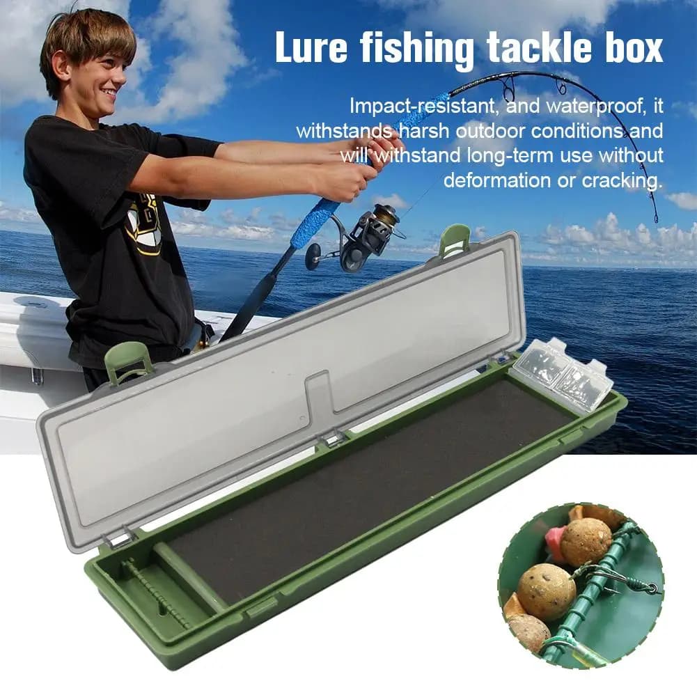 Scatola Organizer per Attrezzatura da Pesca alla Carpa, Porta Rig Rigido con Perni, Scatola Porta Rig per Carpfishing, Scatola Porta Rig a Portafoglio