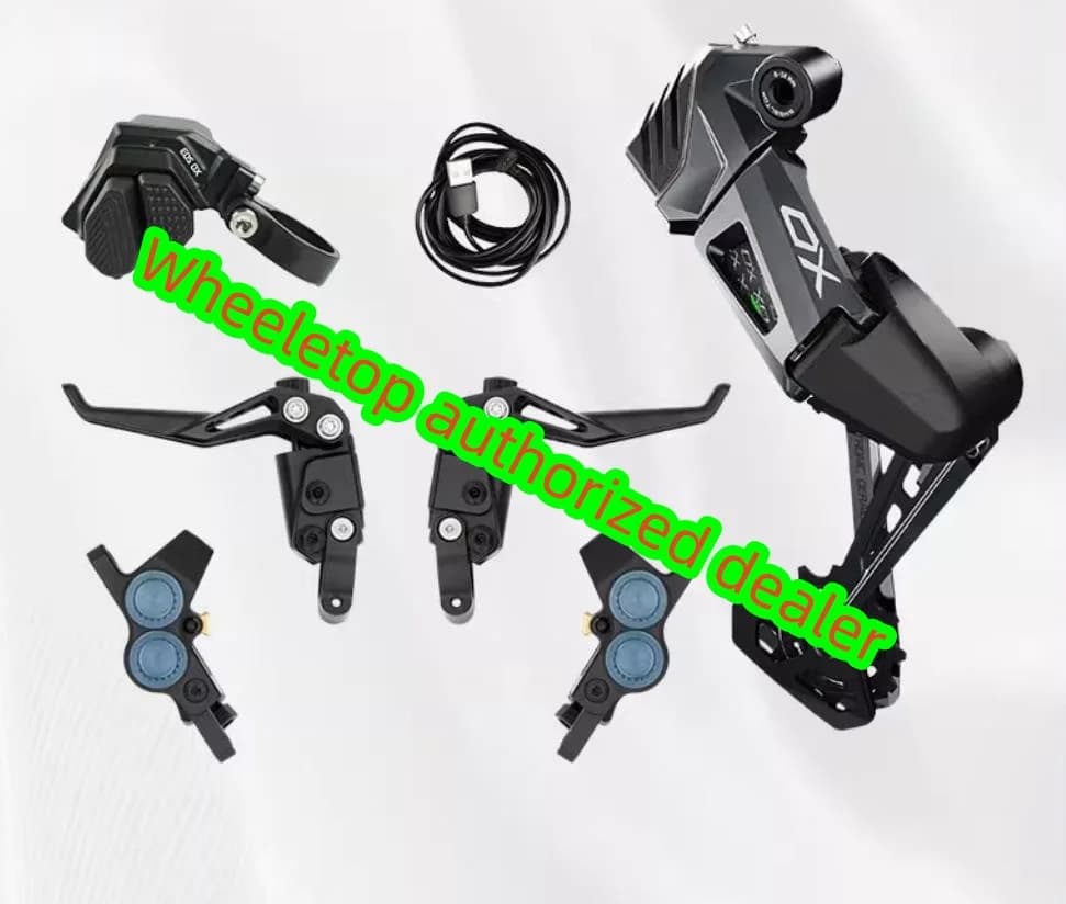 Gruppo elettronico wireless per bicicletta WHEELTOP EDS OX 2.0 MTB, 7-14S, freno a disco idraulico M3000, 4 pistoni in ceramica