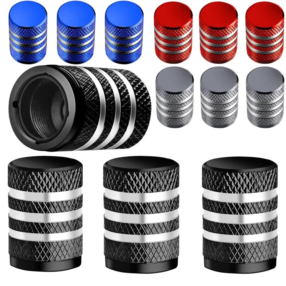 Copri tappo stelo valvola pneumatici Tappi pneumatici in metallo con rivestimento in plastica Resistente alla corrosione a prova di perdite per auto camion moto SUV bici