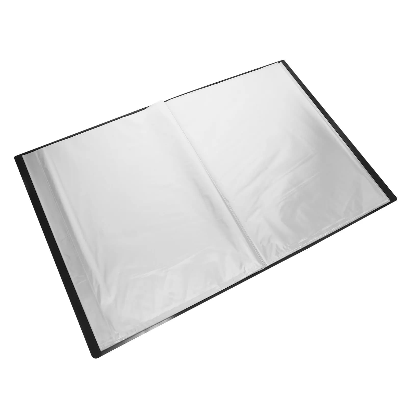 A3 File Organizer Portfolio Folder Clear Plastic Sleeves Document Organizer Presentation Book Storage Book for Artwork Music