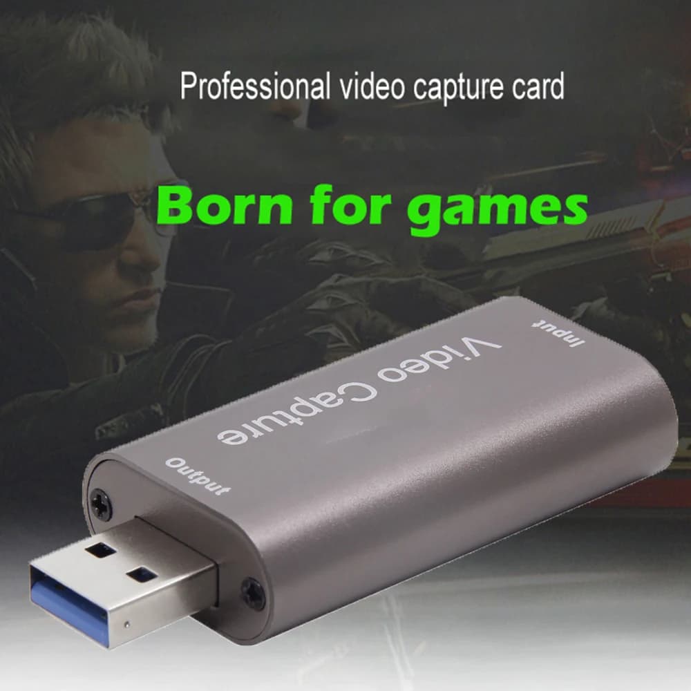 Scheda di acquisizione video USB 3.0 compatibile con HDMI 4K 1080P per la registrazione di giochi, DVD e videocamere per registrare streaming live