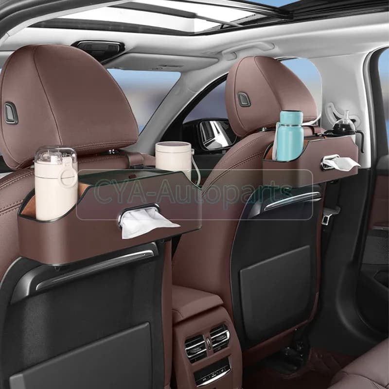 Organizer Multifunzione per Sedile Posteriore Auto Zeekr 001 007 009 X 7X, Scatola Portaoggetti, Portabicchieri, Portafazzoletti, Accessori Interni