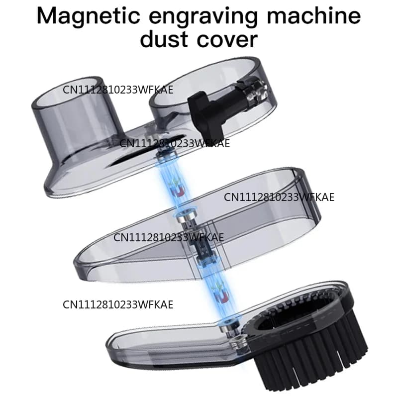 45mm 52mm CNC Dust Shoe Cover Cleaner Dust Brush Protective Cover for 3018 3020 4540 Series Milling Machine Accessory